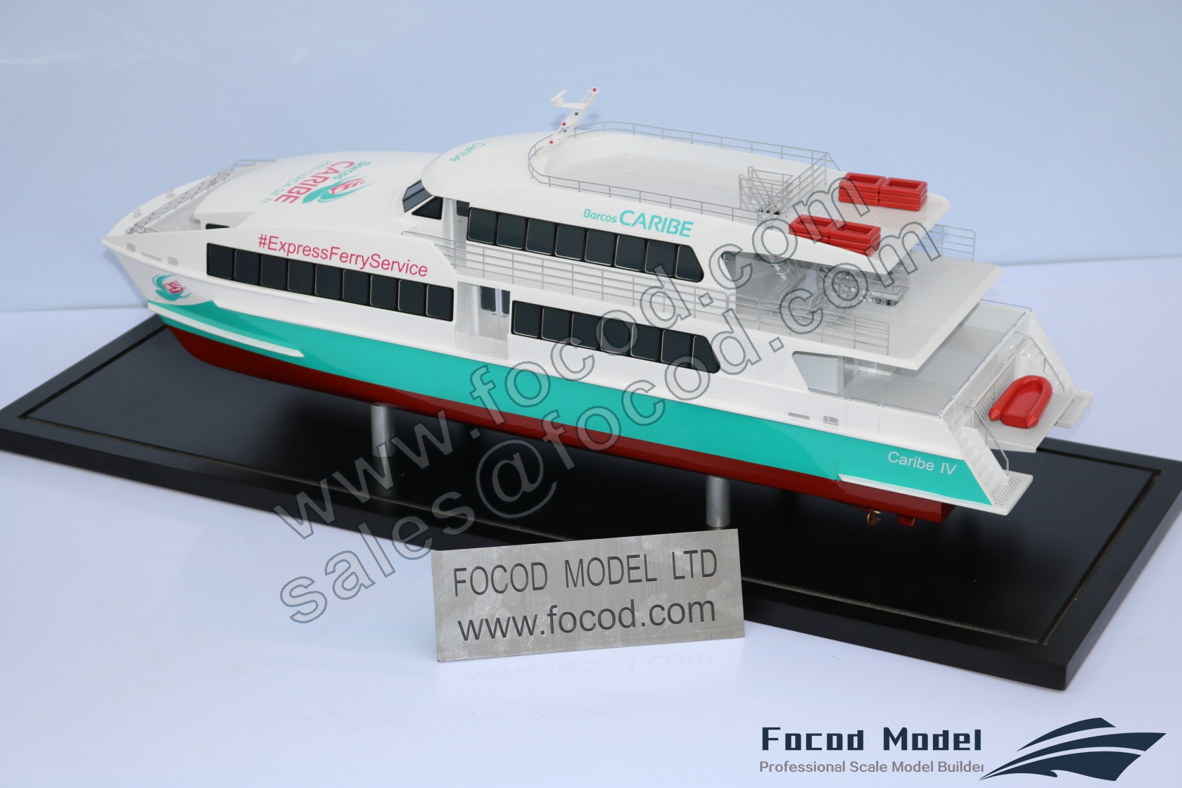 customized model of 29m cataraman ferry